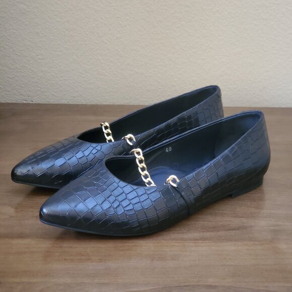 Calla | Flats | Black | Size EU40 (US9.5) - Picture 2 of 8